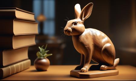XL Realistic wood carving art style