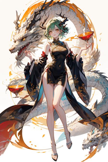 龙年立绘/Dragon and girl