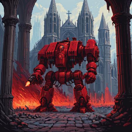 Space Marine Dreadnought - Warhammer 40,000 (SDXL)