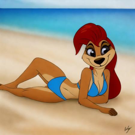 Alien Princess in meerkat form (The Lion King's Timon and Pumbaa)