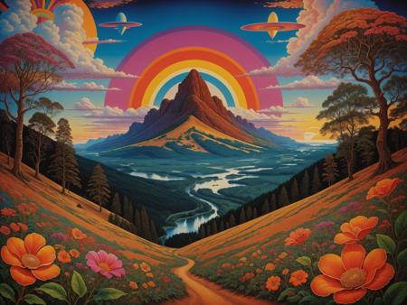 Psychedelic Landscape (Pony/PSDXL, SD1.5)