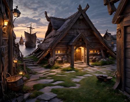 Viking houses and standing stones版本v1.1 (ID: 591422)