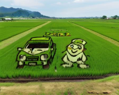 rice paddy art for maps