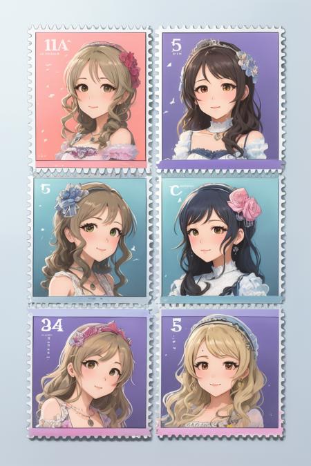 style of stamps 385