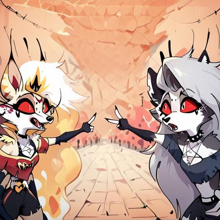 Queen Beelzebub(2 outfits + functional 4Arms) With Loona and Vortex | Shrekman Hellaverse Loras