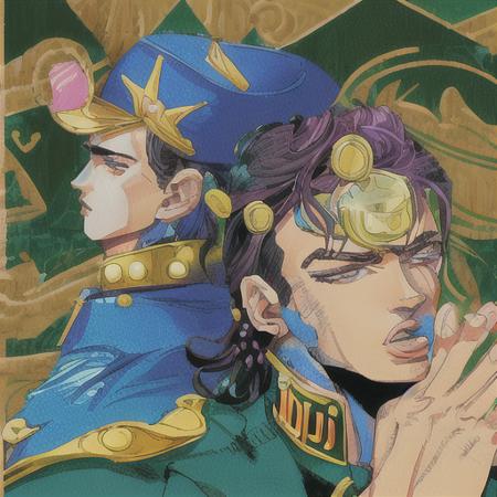 Hirohiko Araki JoJo cover art LORA