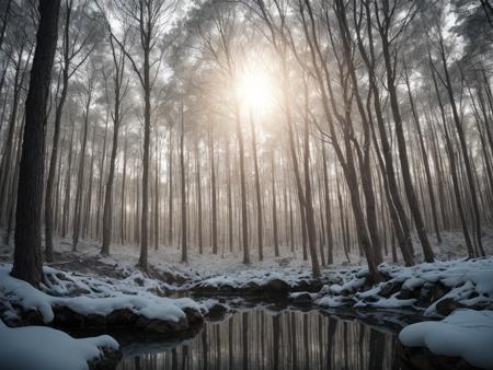 Forest and Sea realisty background