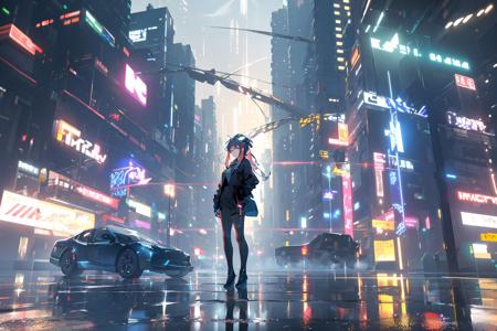 赛博世界/Cyberworld/赛博朋克场景 Lora