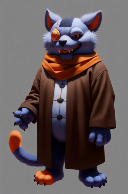 Seam (Deltarune), Furry Character Model