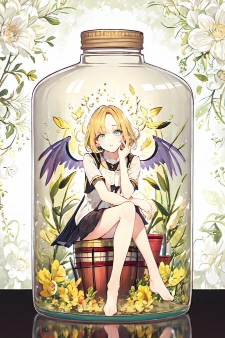 girls in glass bottle/瓶中少女
