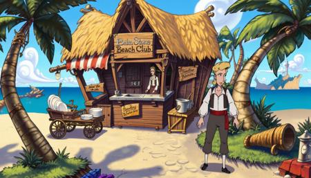 90s Video Game Animation / Cartoon Art Style - Bill Tiller / Lucas Arts [Flux]