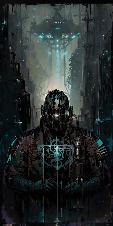 Cyberpunk 2077 Tarot card 512x1024