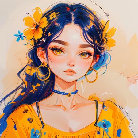 Gouache. LoRA