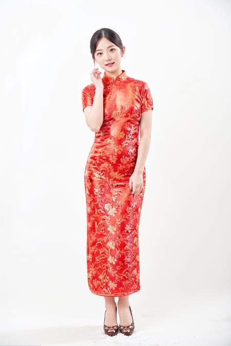 【Realistic】红色 新年 旗袍 China Dress / Cheongsam / Qipao / New Year/Chinese New Year/Spring Festival