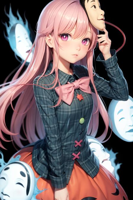 hata no kokoro (touhou) 秦心 东方project版本v1.0 (ID: 133376)