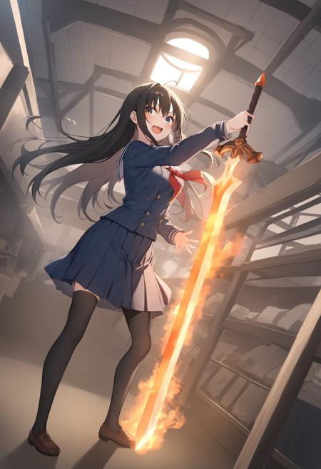 [SDXL&Pony] flaming sword / flame Sword / fiery sword / 炎の剣 / 火の剣 / フレイムソード