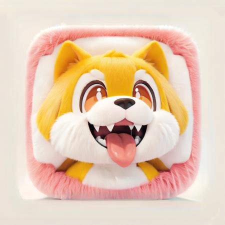 Plush square icon 毛绒方圆图标