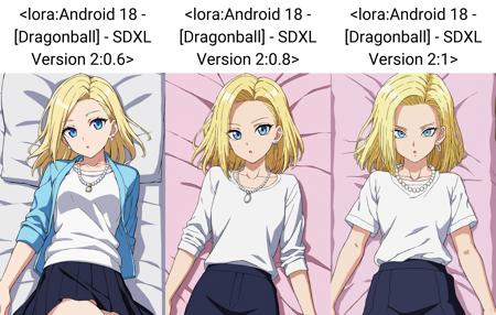 Android 18 - Dragon Ball Z / Super - SDXL / PONY / SD15 - UPDATE