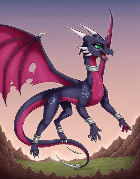 Corrupted Cynder【 The legend of Spyro - A New Beginning 】- 【PONY - FLUX - DSXL】