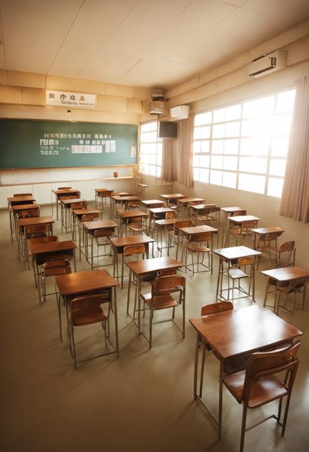 学校 School Building Scenery LoRA