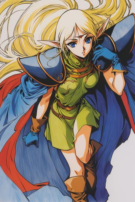 [XL] yuuki nobuteru/结城信辉 《Record of Lodoss War》/《罗德岛战记》 《The Five Star Stories》/《五星物语》-Deedlit -Artist Style