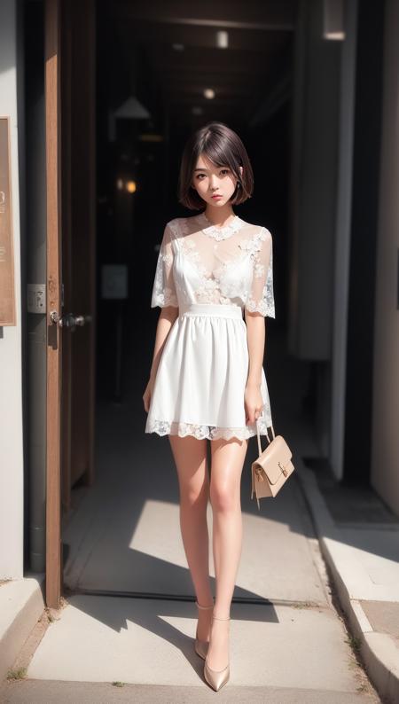 胸以上覆盖着蕾丝的衣服_Clothes with lace covering the collarbone