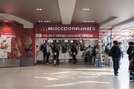 かつて阪急三宮西口にあったハンバーガー店の思い出 McDonald sannomiya-nishiguchi SD15