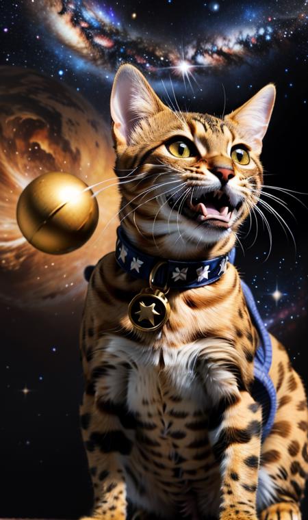 Animal model - Bengal Ocelot cat