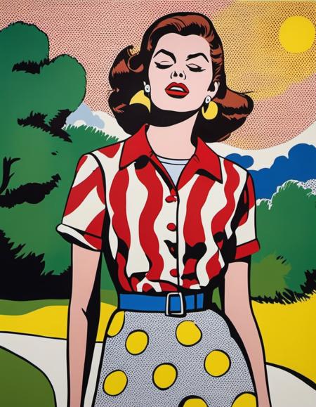 Pop Art - Roy Lichtenstein Style - SDXL 1.0