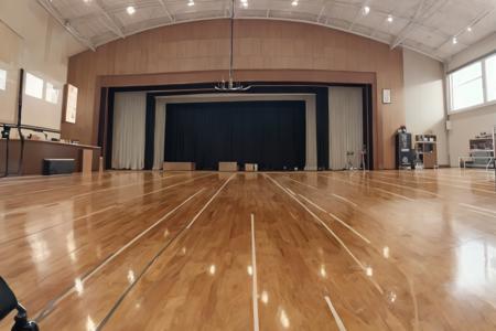 体育館 Japanese school gymnasium SD15