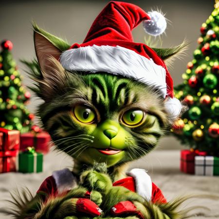 ChristmasGrinchCatLora