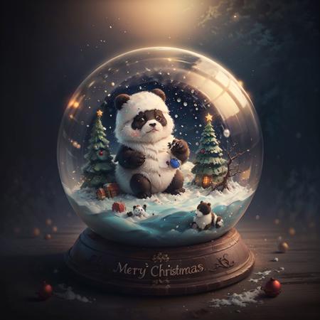 Christmas crystal ball