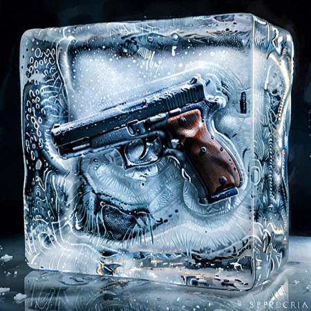 Frozen to Block of ice