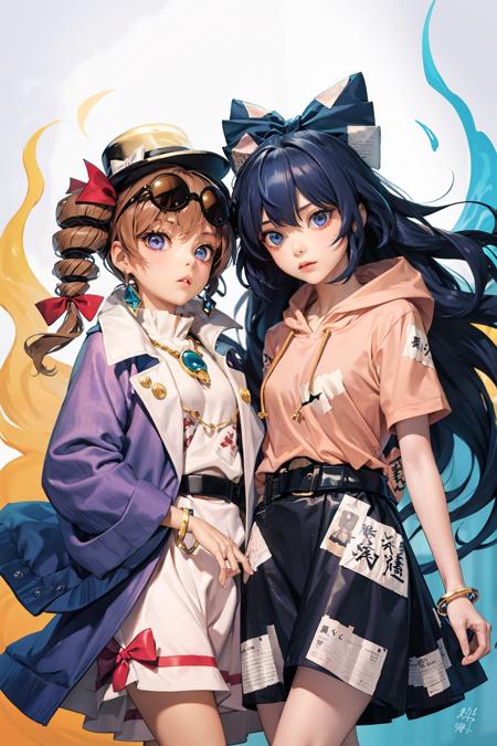 yorigami sisters (touhou) 依神女苑 依神紫苑 东方project版本v1.0 (ID: 175960)