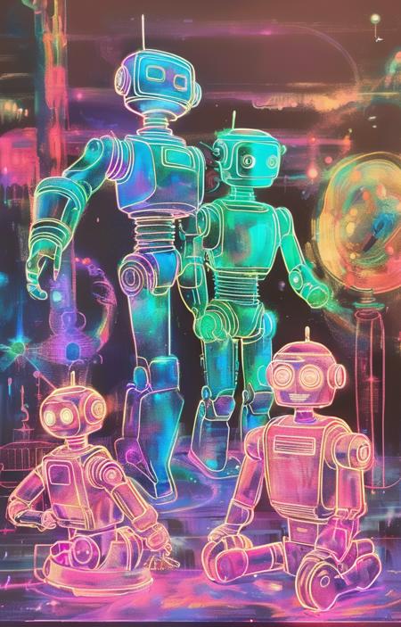 style of neon light drawing [SDXL] 434