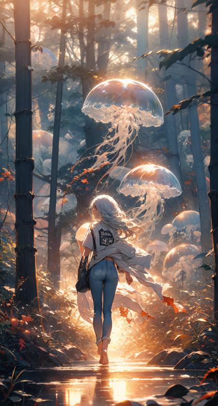 [LoRA] Jellyfish forest / 水月森 /くらげもり Concept (With dropout & noise version)版本v1.0 (ID: 114163)