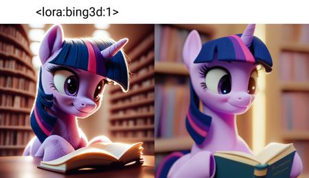 Bing 3D style for Pony v6