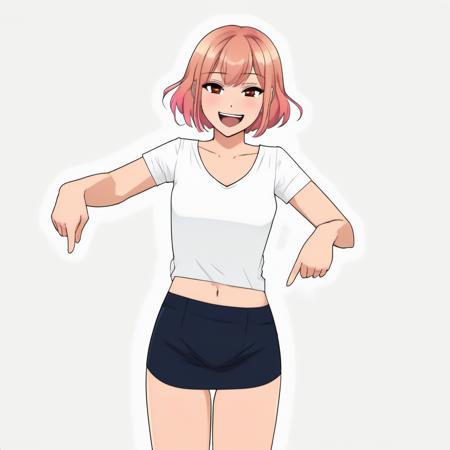 Pointing Down SDXL