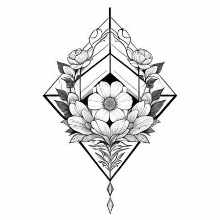 Minimalist tattoo designs (SD1.5 & NAI available)