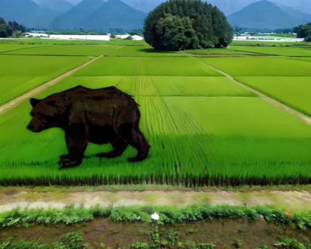 rice paddy art for maps