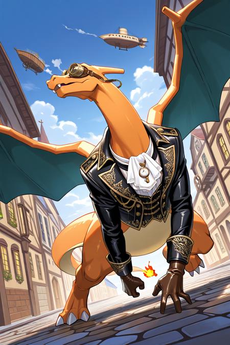 Charizard & Mega X Form (Pokemon) (Pokedex #0006) [Illustrious & SD1.5]