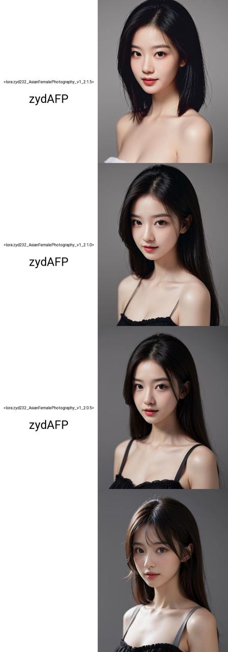More Like East Asians - zyd232's Asian Female Photography LoRA
