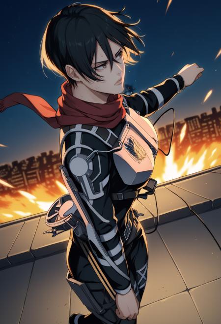 Mikasa Akermann (Pre- and Post-Timeskip) (Attack on Titan)