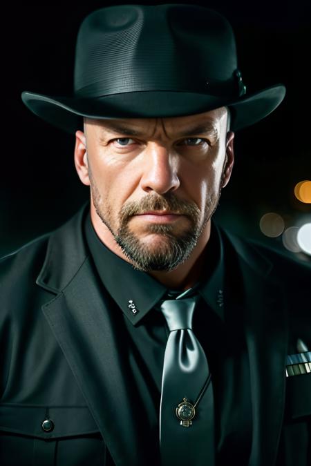 Triple H (shaved head) - Textual Inversion