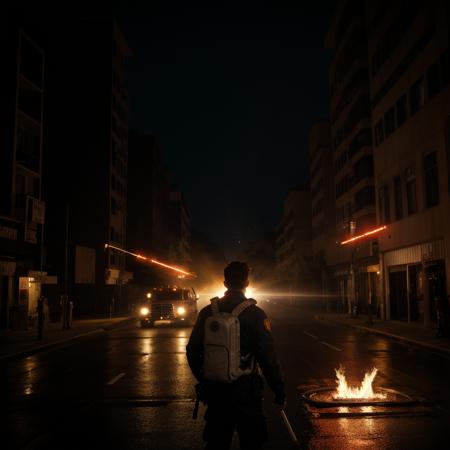 Anamorphic Bokeh + Special Effect (Shallow Depth of Field) cinematic style XL + F1D + SD1.5