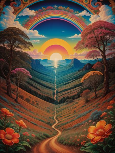 Psychedelic Landscape (Pony/PSDXL, SD1.5)