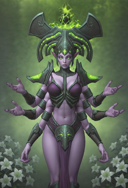 Priestess Of Delirium (Shivarra) - World of Warcraft [SDXL Pony]版本V1 (ID: 588690)