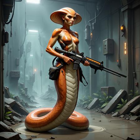 Naga - Creature Concept - FLUX