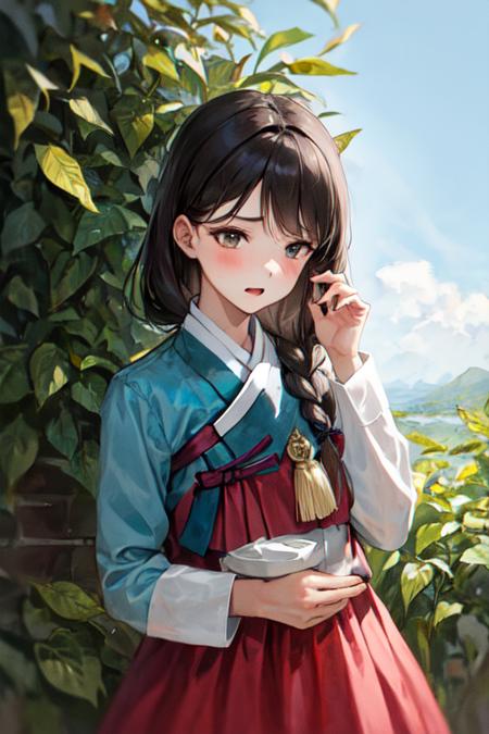 Female Noble Class Hanbok - Korea Clothes