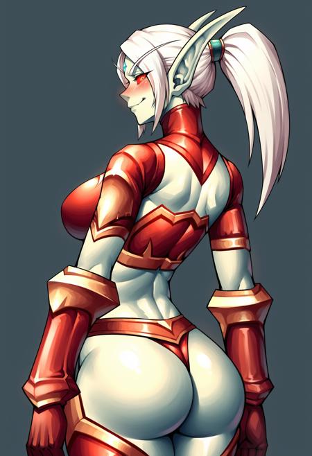 Blood Elf with Bloodscale Armor - World of Warcraft [SDXL Pony]